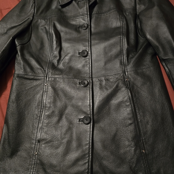 East 5th Black Leather Jacket - Picture 4 of 5